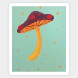 Psychedelic Colorful Mushroom Sticker